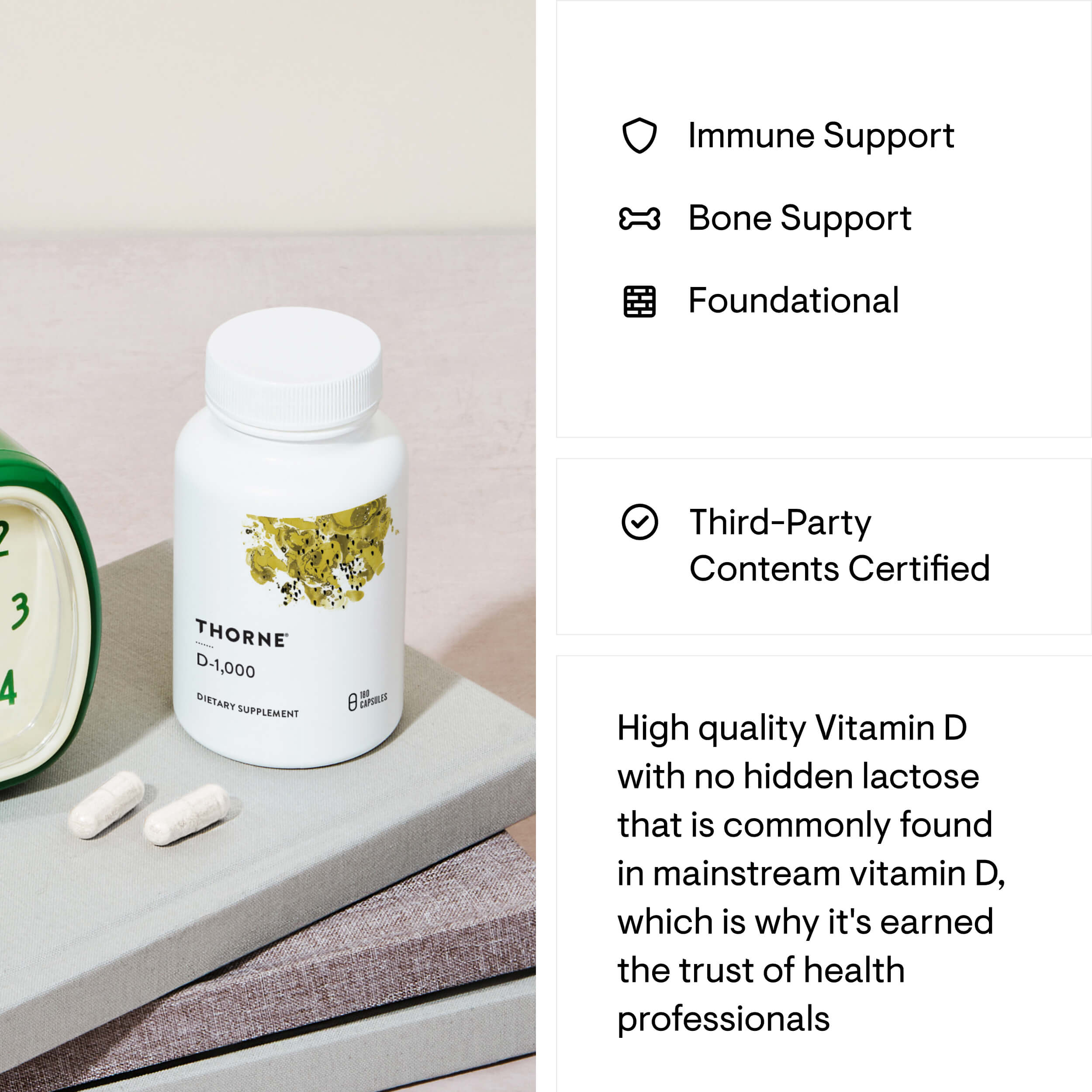 Vitamin D-1,000 - 180 Servings thumbnail 2