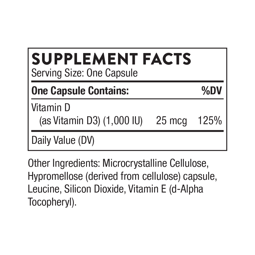 Vitamin D-1,000 - 180 Servings thumbnail 6