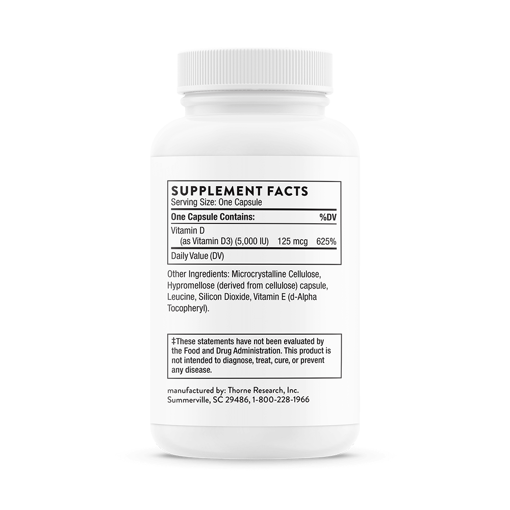 Vitamin D-5,000 - NSF Certified for Sport - 120 Servings thumbnail 8