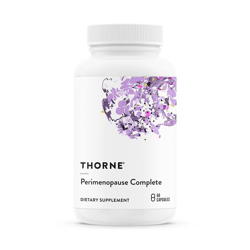 Perimenopause Complete combines clinically studied herbal extracts with a targeted amount of vitamin B6 to help improve sleep, balance mood and emotional well-being, and decrease hot flashes.* NSF Certified for Sport®