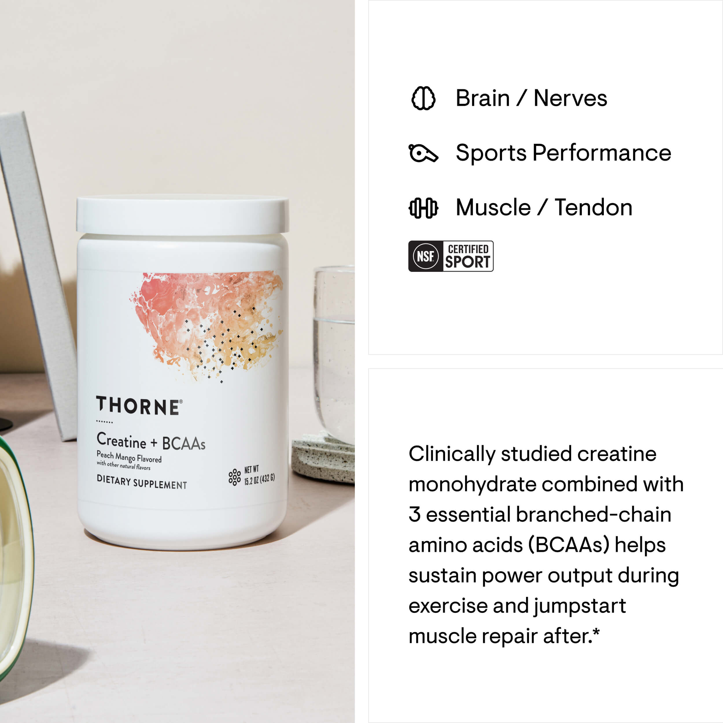 Thorne Creatine + BCAAs