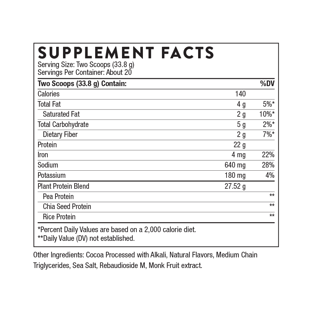Large image of Plant Protein - Chocolate