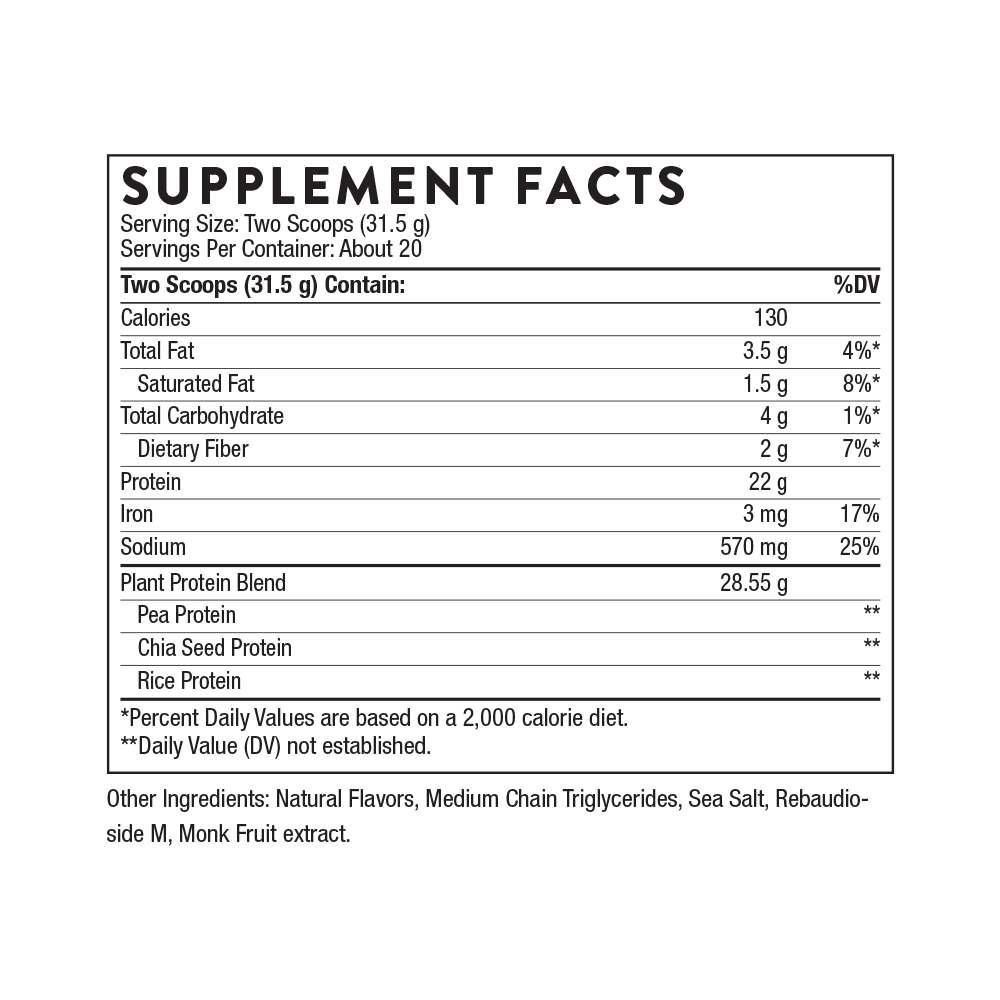 Plant Protein - Vanilla thumbnail image 5 Plant Protein - Vanilla thumbnail 5