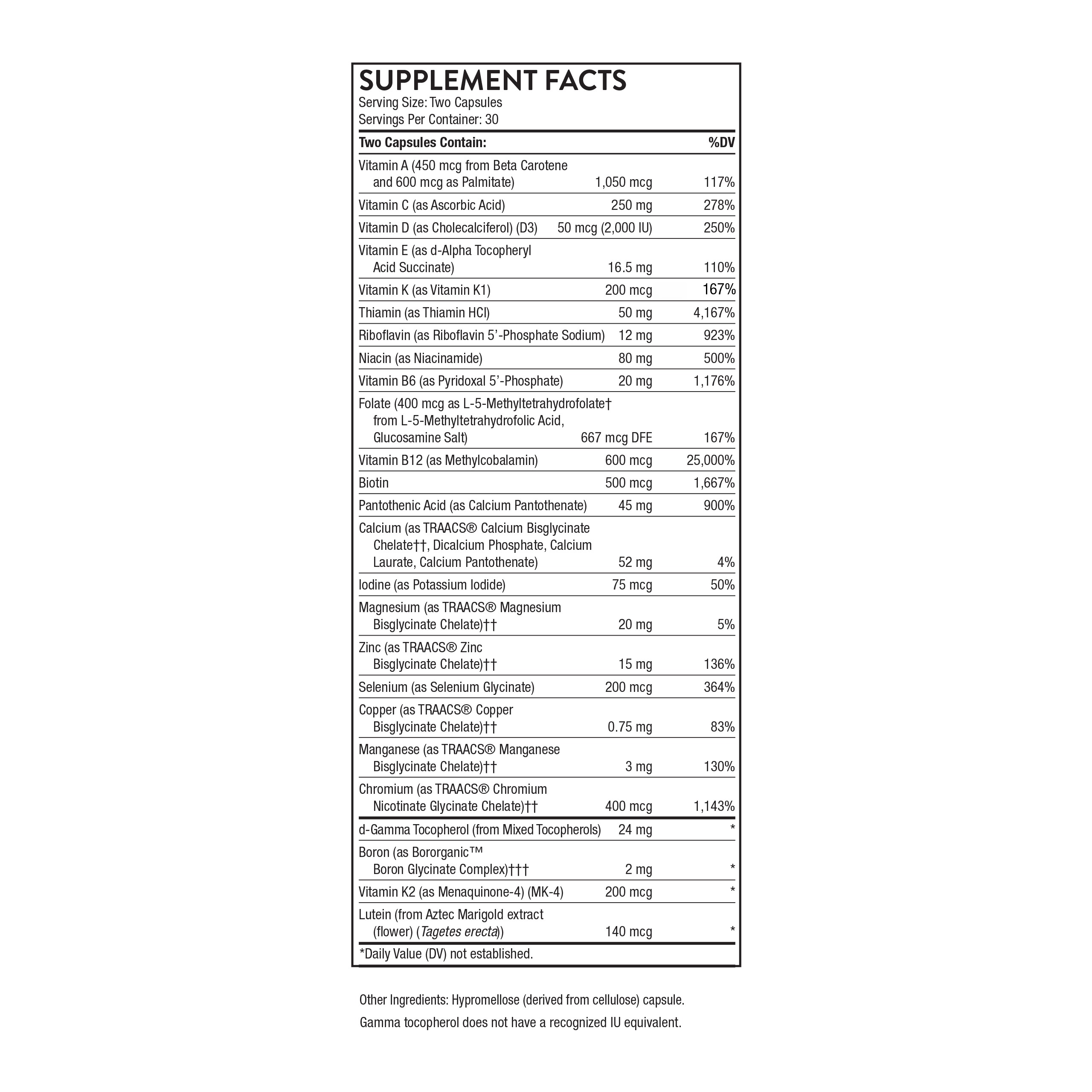 Basic Nutrients 2/Day - 30 Servings thumbnail image 5 Basic Nutrients 2/Day - 30 Servings thumbnail 5