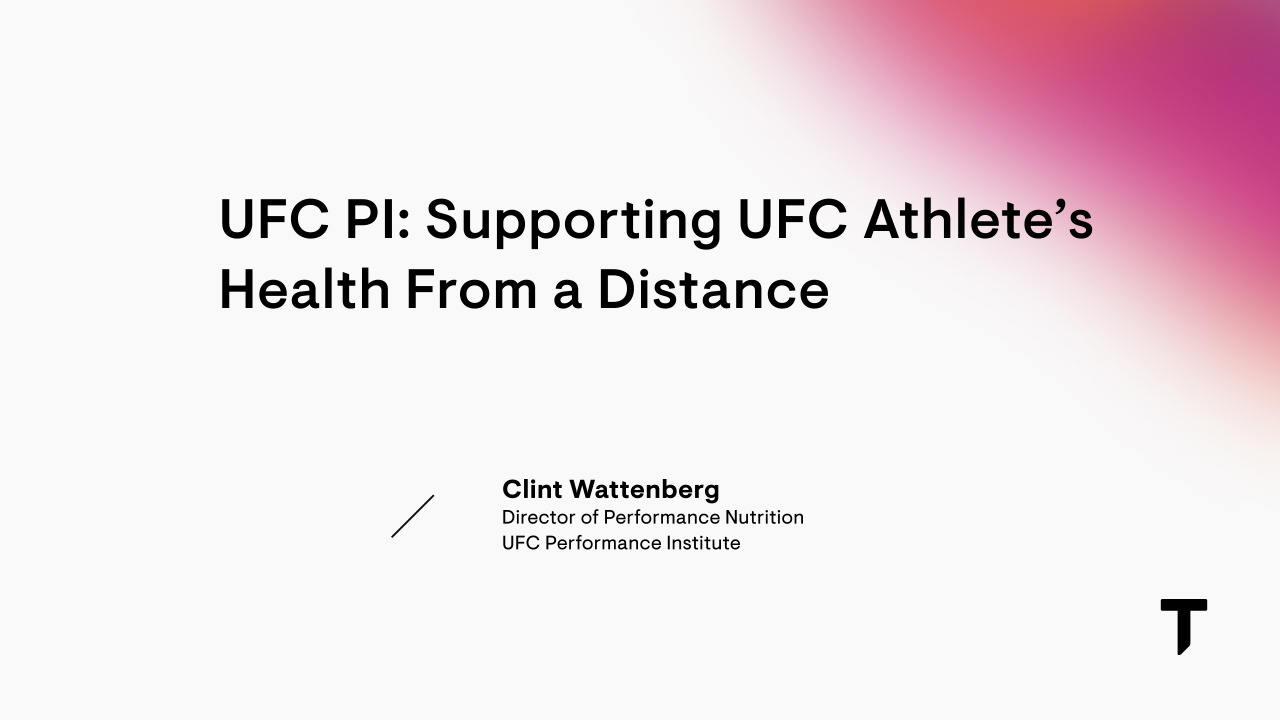 UFC PI: Supporting UFC Athletes' Health from a Distance