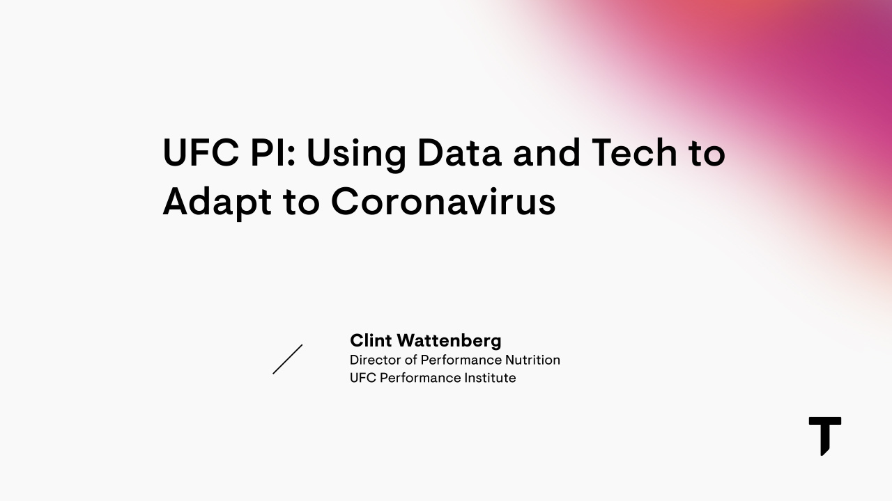 UFC PI: Using Data and Tech to Adapt to Coronavirus